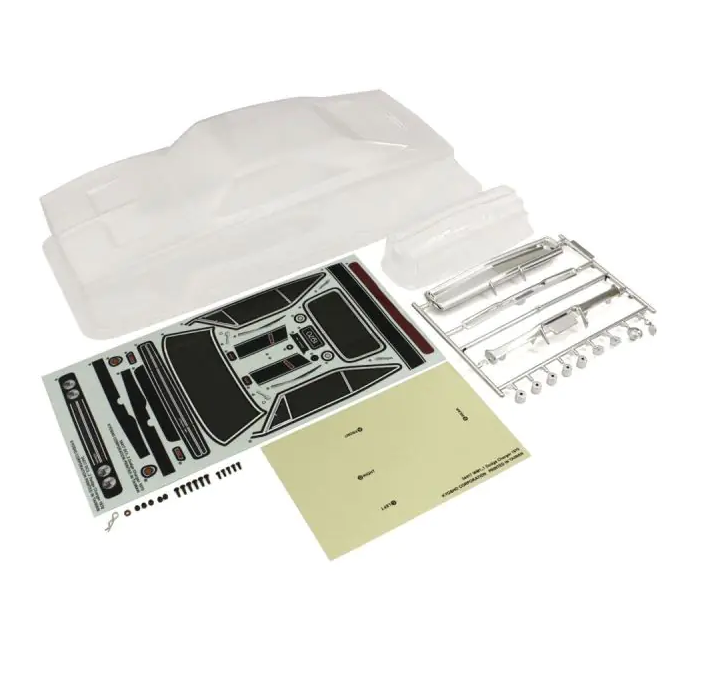 KYOSHO 1970 Dodge Charger Clear Body Shell 1:10 WB: 274mm - FAB703C