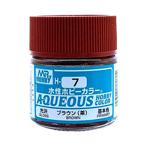 Mr Hobby Aqueous Gloss Brown 10ml - H007