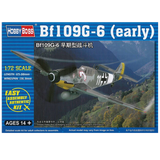 HOBBYBOSS Messerschmitt Bf109G-6 Early 1:72 - HB80225