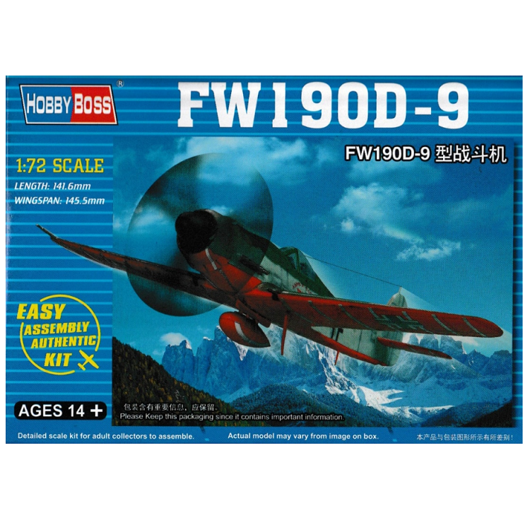 HOBBYBOSS Focke Wulf Fw190D-9 1:72 - HB80228