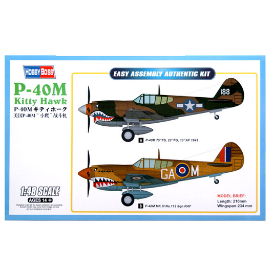HOBBYBOSS P-40M Kittyhawk 1:48 - HB85801