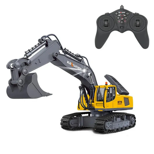 HUINA 1:18 RC Excavator Yellow - HN13550-Y