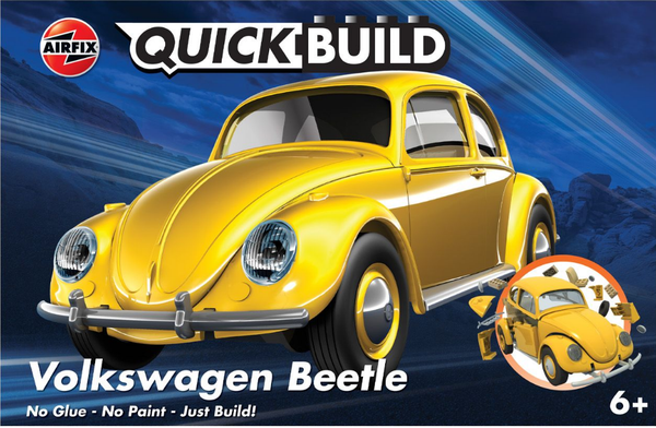 AIRFIX Quickbuild Yellow VW Beetle - J6023