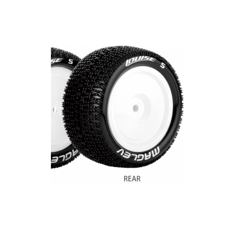 LOUISE E-Maglev Rr 1:10 Buggy Wheel + Tyre 2pcs - LT3176VWKR
