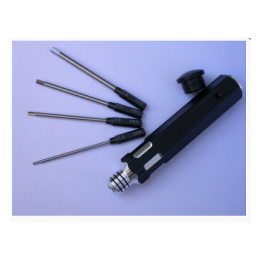 PROLUX Metric Hex Driver Set w/ 4 Tips & Handle - PL1305A