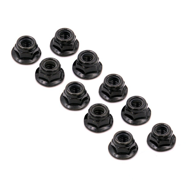 PROLUX 3mm Flanged Nyloc Nuts 10pcs - PL1546B