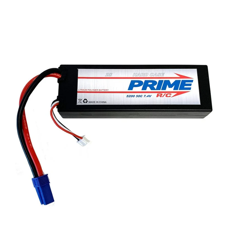 PRIME 5200mah 7.4V 2S 50C Lipo with EC5 Connector - PMQB52002SHC