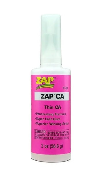 ZAP Pink Thin CA Glue 2oz - PT07