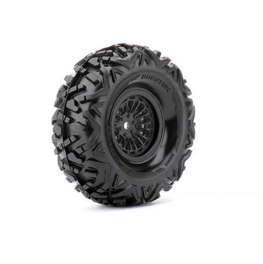 ROAPEX Booster Crawler Tyre on 1.9in Black Wheel 12mm hex 2pcs - R6001-B