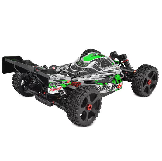TEAM CORALLY 1:8 Spark XB-6 6S Green Buggy w/ 2.4Ghz Radio & 2050kv Brushless Driveline - C-00285-G