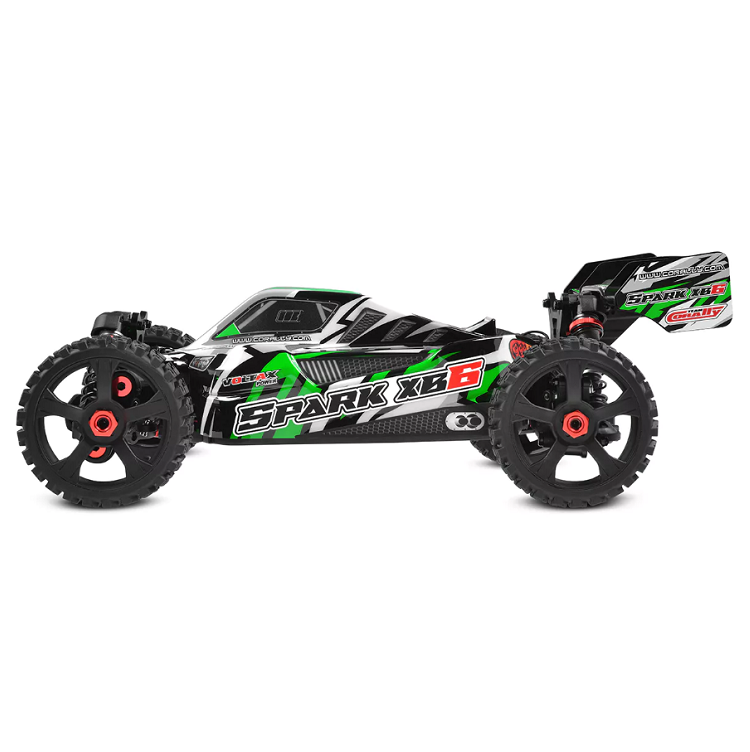 TEAM CORALLY 1:8 Spark XB-6 6S Green Buggy w/ 2.4Ghz Radio & 2050kv Brushless Driveline - C-00285-G
