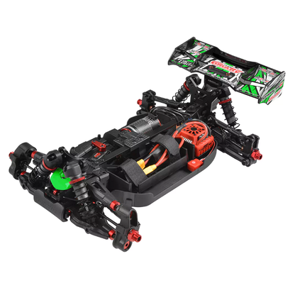 TEAM CORALLY 1:8 Spark XB-6 6S Green Buggy chassis detail - C-00285-G