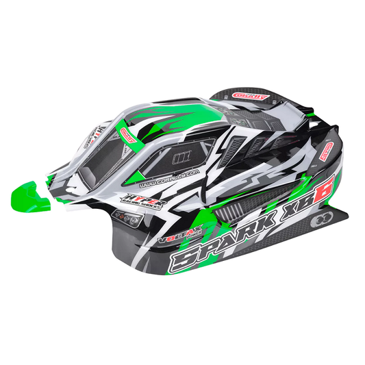 TEAM CORALLY 1:8 Body Green suit Spark XB6 - C-00180-1168-G