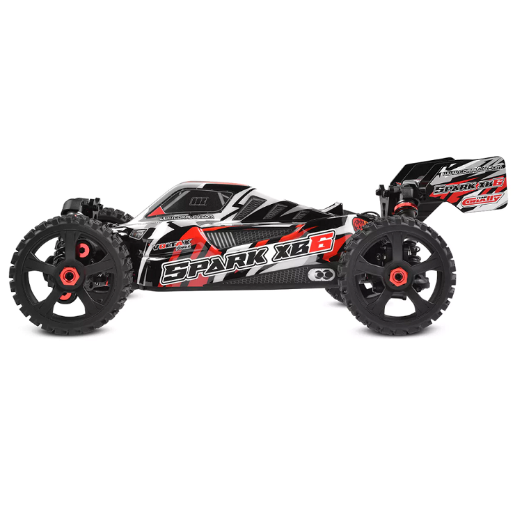 TEAM CORALLY 1:8 Spark XB-6 6S Red Buggy w/ 2.4Ghz Radio & 2050kv Brushless Driveline - C-00285-R