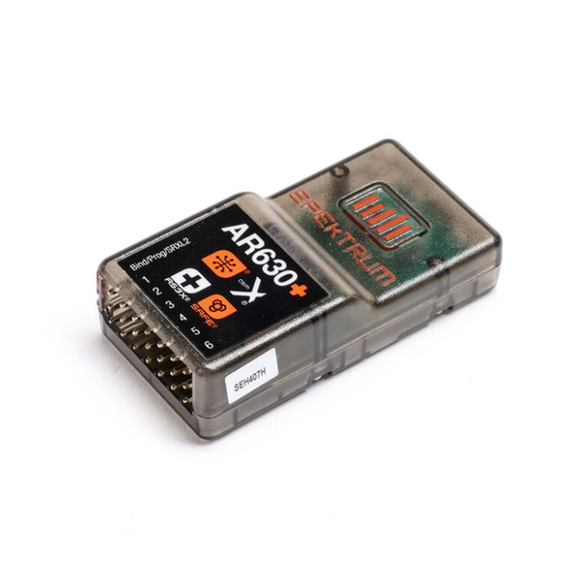 SPEKTRUM AR630+ DSM2/ DSMX 6-Ch AS3X & SAFE Receiver - SPM-1030