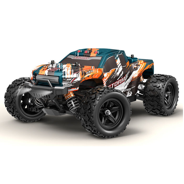 STORM 1:18 Orange/Green 4WD Truck IPX4 w/ 2.4ghz Radio, Battery and Charger - TRC-18-04