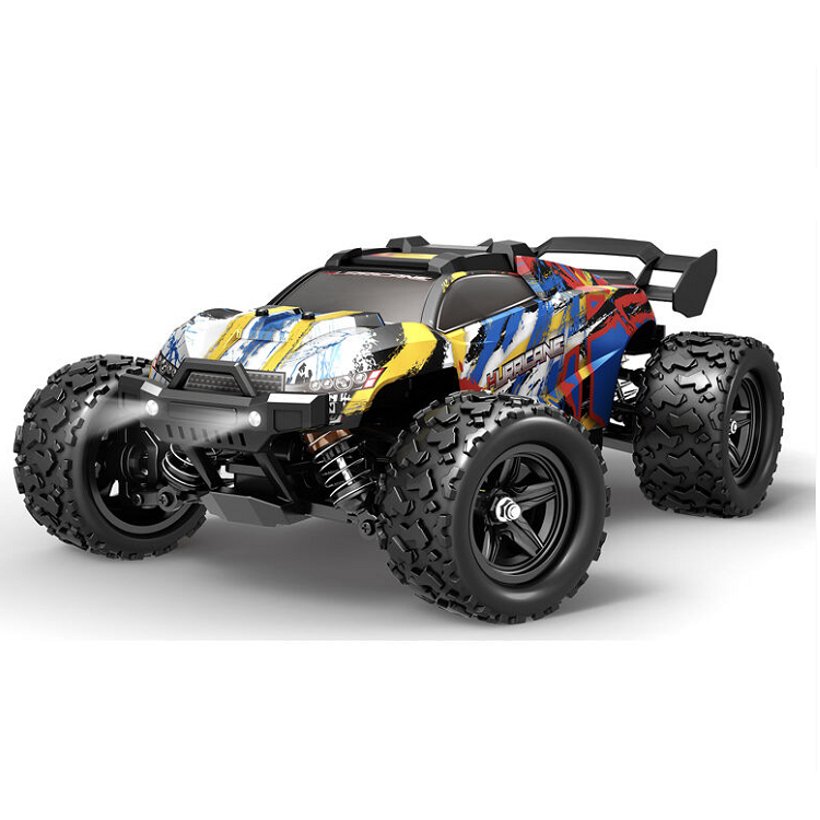 HURRICANE 1:18 Blue/Yellow 4WD Stadium Truck IPX4 w/ 2.4ghz Radio, Battery and Charger - TRC-18-24