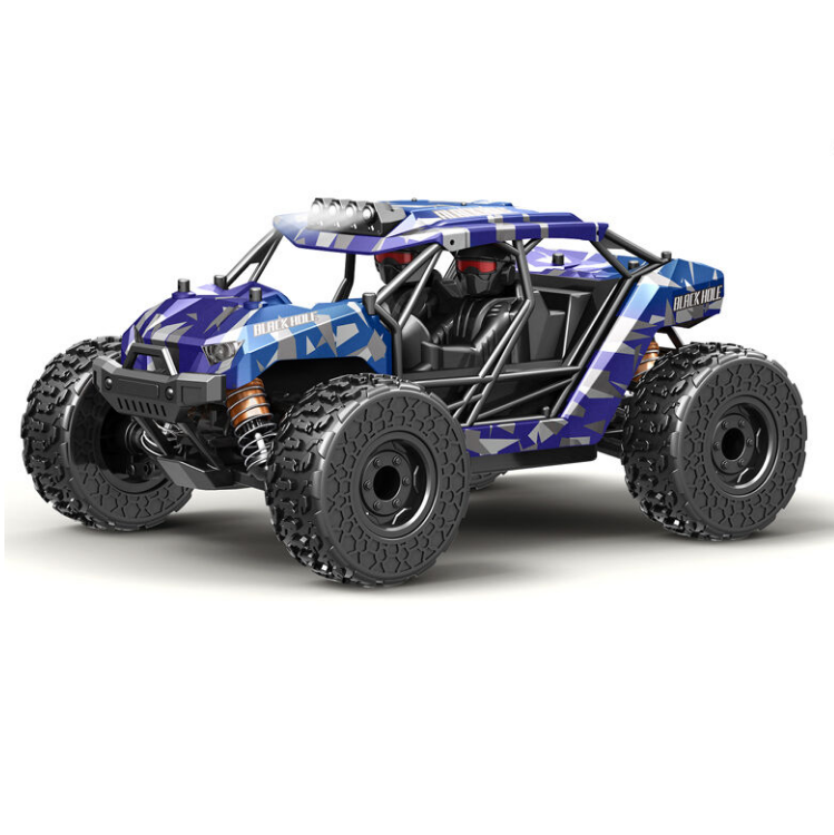 BLACK HOLE 1:18 Blue Camo 4WD Truck IPX4 w/ 2.4ghz Radio, Battery and Charger - TRC-18-32