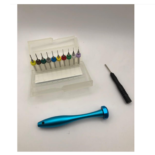 MASTER TOOLS Pin Vise Set w/ 10 Drill Bits 0.3-1.2mm - TRT09986