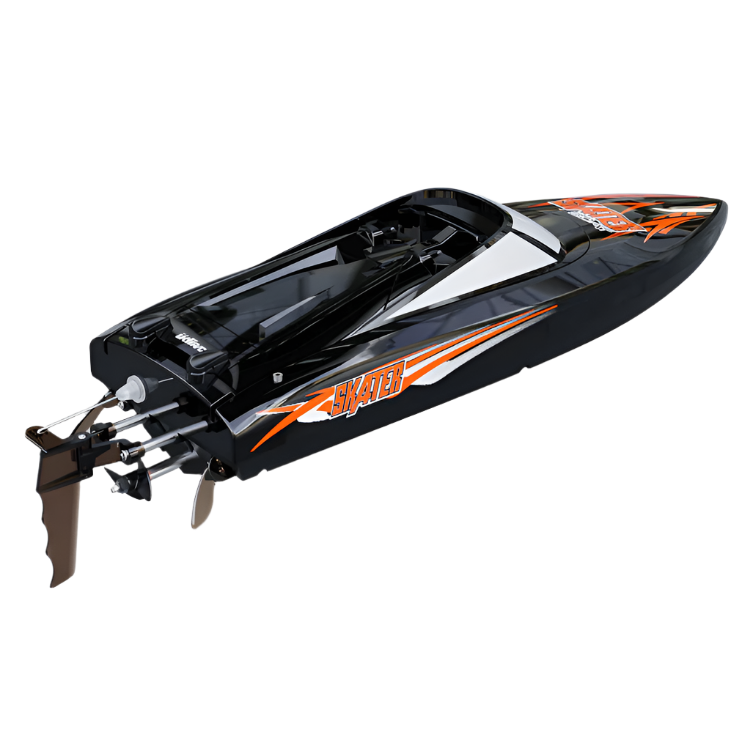 UDI Skater Black Speed Boat 13in w/ 2.4Ghz Radio, Battery, Charger & Nose Bumper - UDI-034BLACK