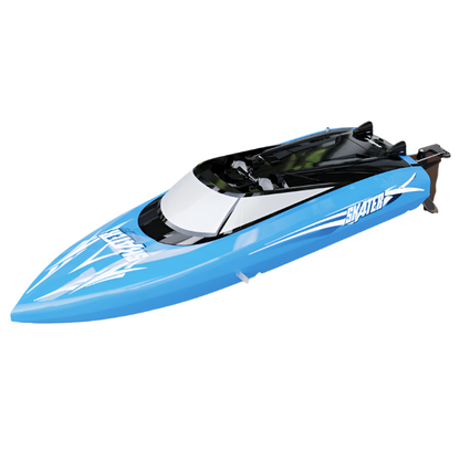 UDI Skater Blue Speed Boat 13in w/ 2.4Ghz Radio, Battery, Charger & Nose Bumper - UDI-034BLUE