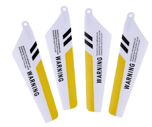 SYMA S107H Yellow Main Blade Set 2xCW 2xCCW - SYM-S107G-03A