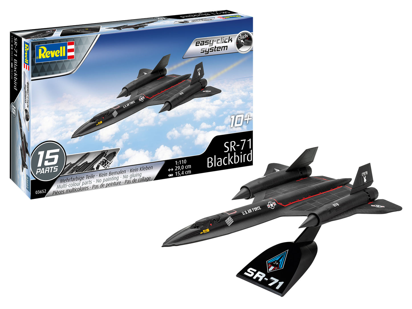 REVELL Lockheed SR-71 Blackbird Easy Click 1:110 - 03652