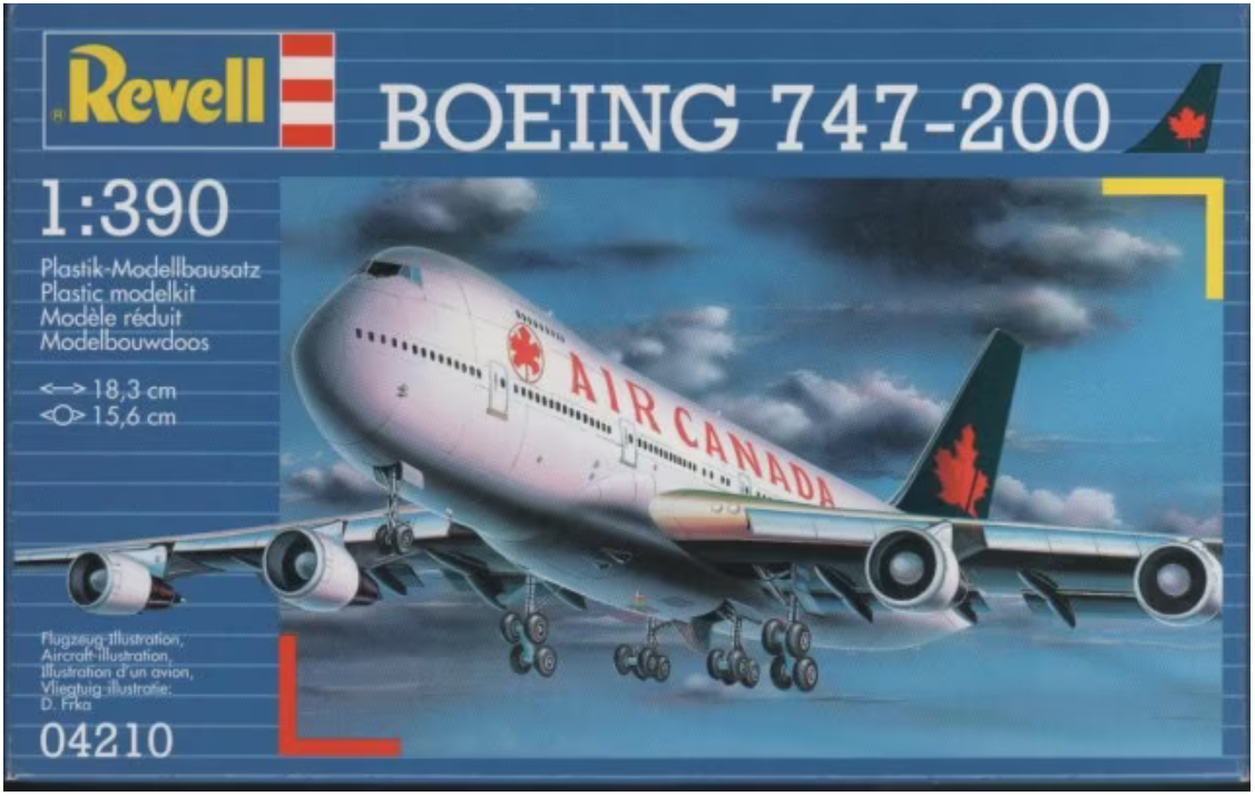 REVELL Boeing 747-200 Air Canada 1:390 - 04210