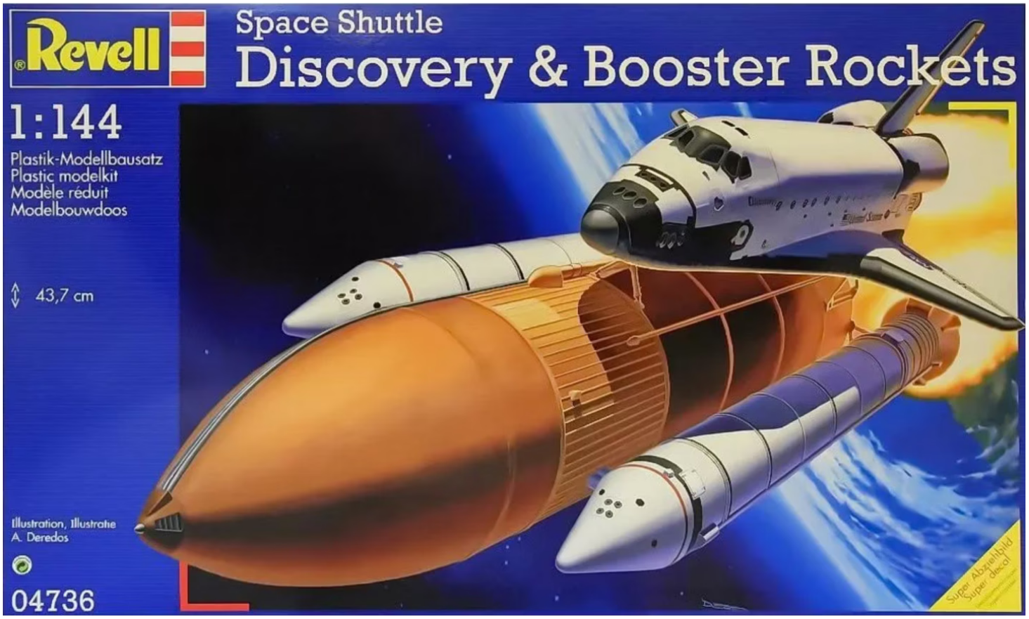 REVELL Space Shuttle Discovery w/ Booster Rockets 1:144 - 04736
