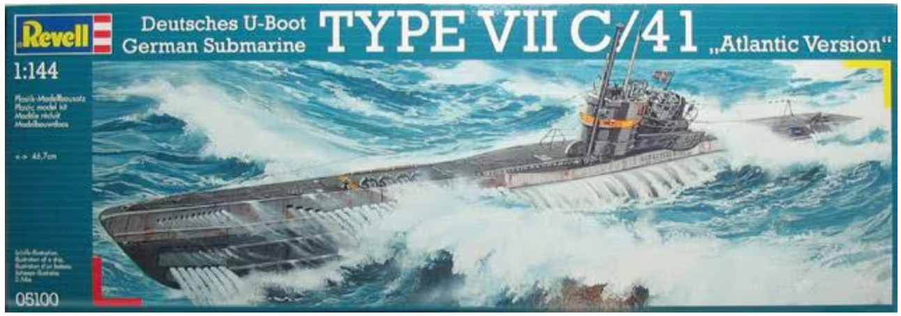REVELL Deutsches U-Boot Type 7 C/41 Submarine 1:144 - 05100