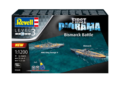 REVELL Bismarck Battle - First Diorama Set 1:1200 - 05668
