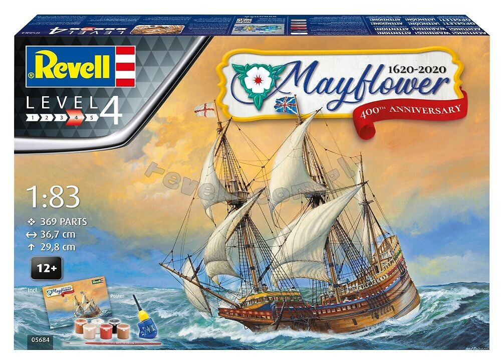 REVELL Mayflower 400th Anniversary Gift Set 1:83 - 05684