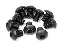 HPI 3x4mm Hex Drive Button Head Hex Screws 10pcs - HPI-100558
