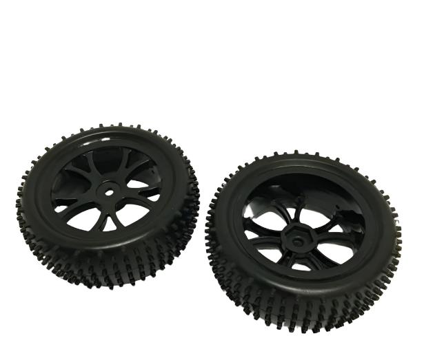 RIVERHOBBY Fr Pin Tyre on Black Wheels suit Spirit/ Vantage 2pcs FTX-6300B - RH-10300B