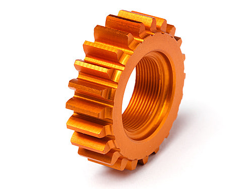 HPI 22Tx12mm 1mmP Threaded Pinion Orange Aluminium suit RS4 - HPI-106631