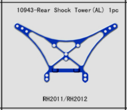 RIVERHOBBY Alum. Rr Shock Tower suit Bullet - RH-10943