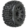 PROLINE BADLANDS 3.8in MT Tyre on Raid Black Wheels w/ Replaceable 17mm Hexes 2pcs - PRO117810