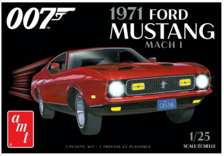 AMT 1971 Ford Mustang Mach I James Bond Edition 1:25 - AMT1187M