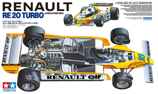 TAMIYA Renault RE-20 Turbo w/ Photo Etched Parts 1:12 - T12033