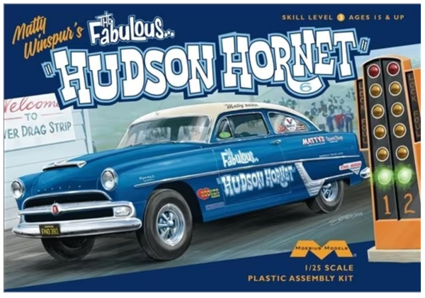 MOEBIUS 1954 Hudson Hornet Matty Winspurs Stock Car Fabulous 1:25 - MOE1219