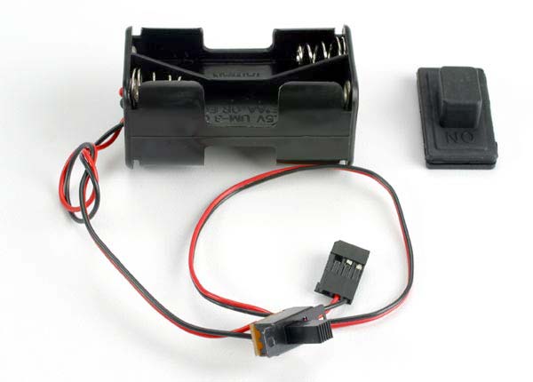 TRAXXAS AA Battery Box w/ On/Off Switch & Rubber Cover - 1523
