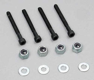 DUBRO 6-32x25mm Socket Head Cap Bolts w/ Nuts & Washers 4pcs/ea - DBR179