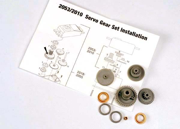 TRAXXAS Replacement Gears suit 2055/ 2056 Servo - 2053