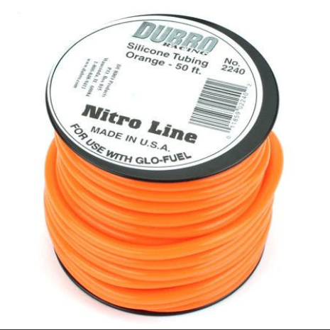 DUBRO Orange Silicone Fuel Tube 50ft - DBR2240
