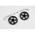 Wheelaxle angled for 2mm carbon rod incl. wheels (2pcs) GF-2306-001