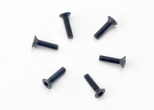 TRAXXAS 2.5x10mm Hex Drive Countersunk Screws 6pcs - 2523