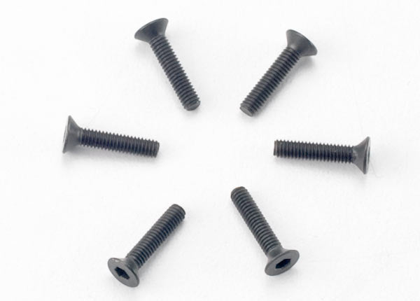 TRAXXAS 2.5x12mm Hex Drive Countersunk Screws 6pcs - 2526