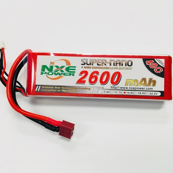 NXE 2600mah 14.8V 40c Lipo Battery Soft Case - 2600SC404SDEAN