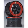 PROLINE EPIC 2.2/3.0in Short Course Black Wheel w/ Red Beadlock Fr 2pcs - PR2704-03D