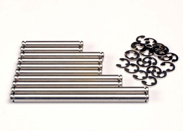 TRAXXAS Suspension Pin Set Stainless Steel w/ E-Clips 10pcs - 2739